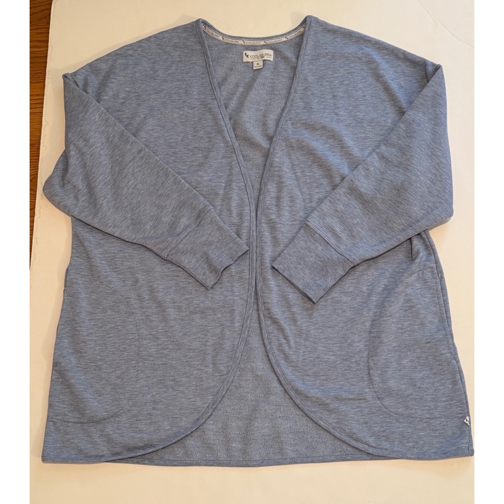 Koolaburra by UGG Blue Heathered Open Front Cardigan XL KB8124111 Loungewear